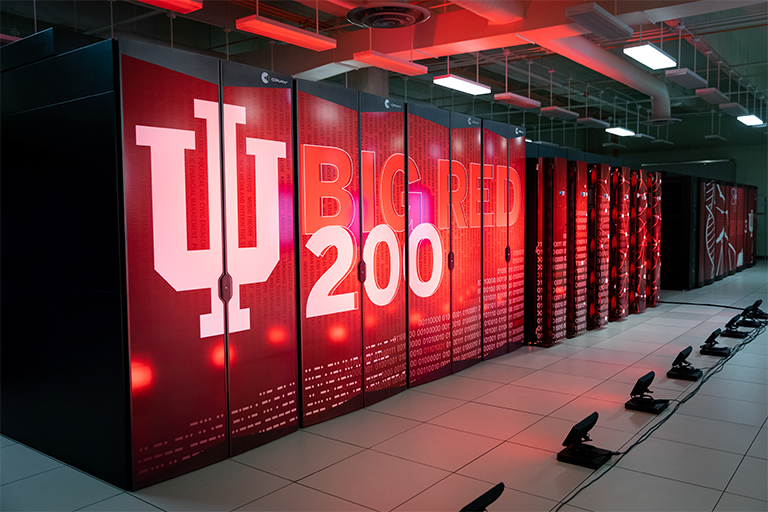 The Big Red 200, one of the fastest supercomputers in the world.